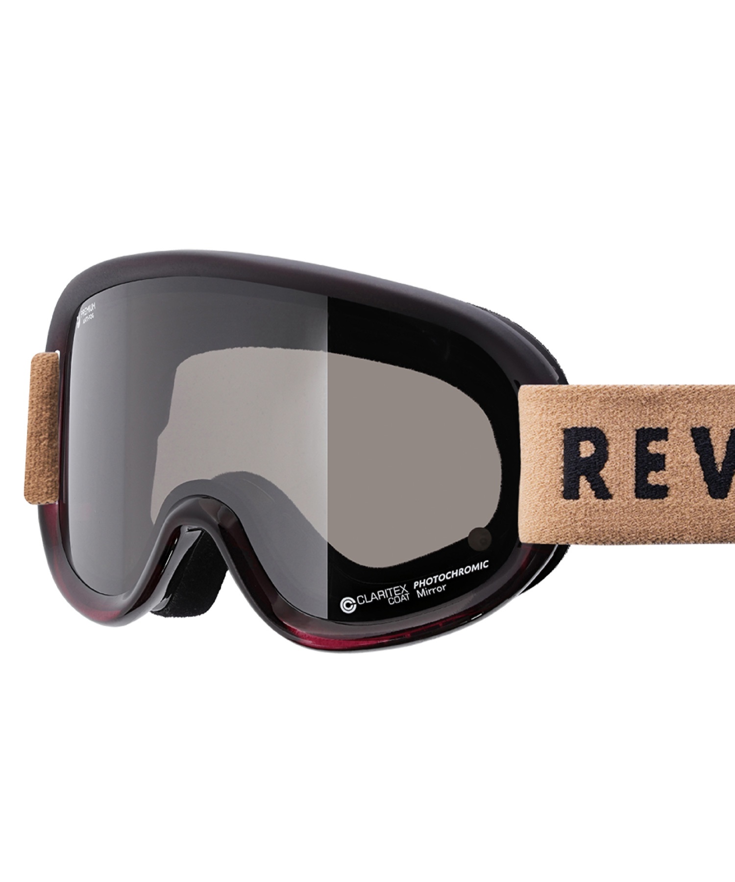 スノーボード ゴーグル ユニセックス REVOLT リボルト 平面レンズ 調光レンズ SUPER LIGHT FRAME ムラサキスポーツ 23-24モデル KK L8(BLACKMIRROR/GRAYPHO-F)