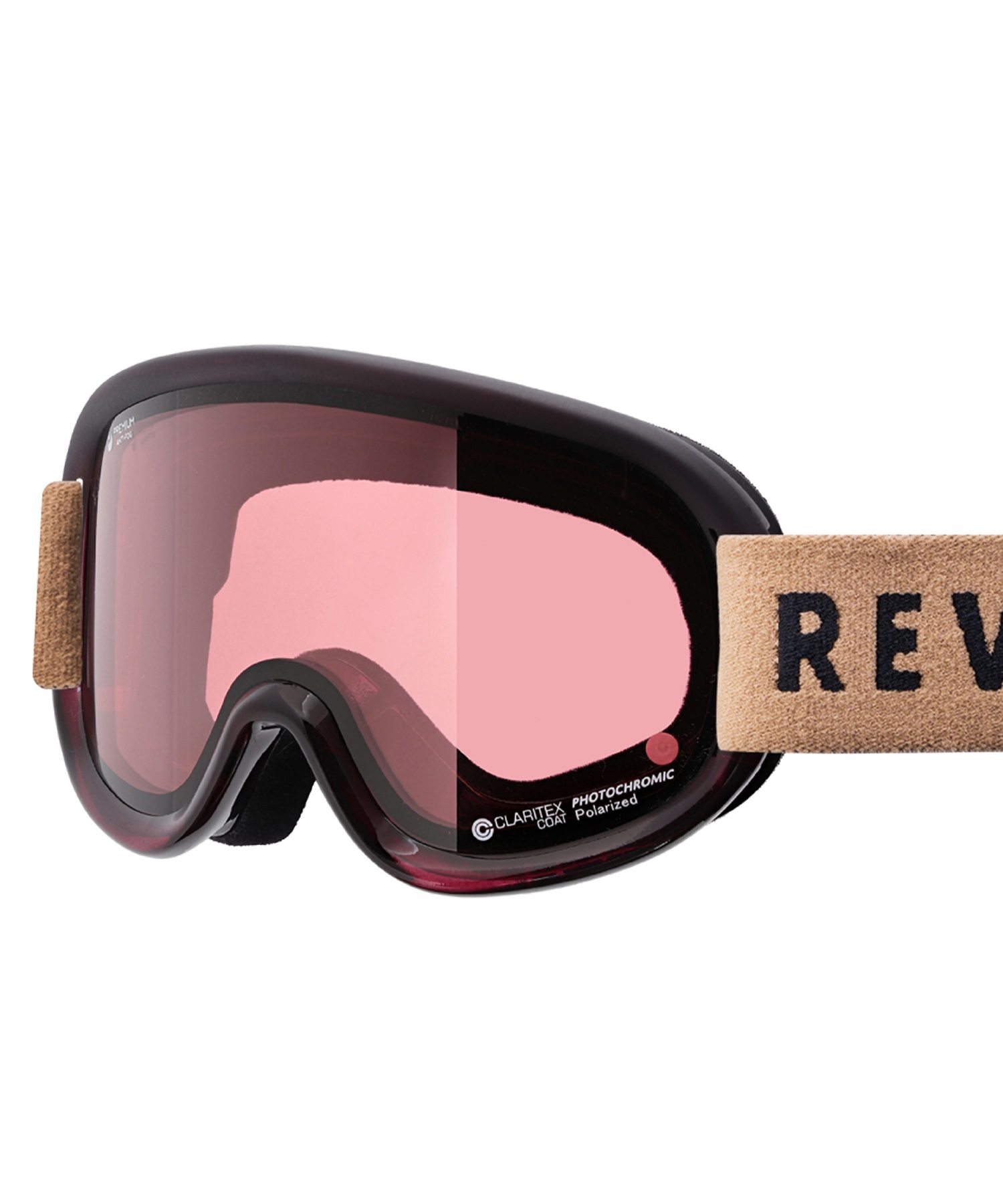 スノーボード ゴーグル ユニセックス REVOLT リボルト 平面レンズ 調光レンズ SUPER LIGHT FRAME ムラサキスポーツ 23-24モデル KK L8(PINKPOLA/CLEARPHO-F)