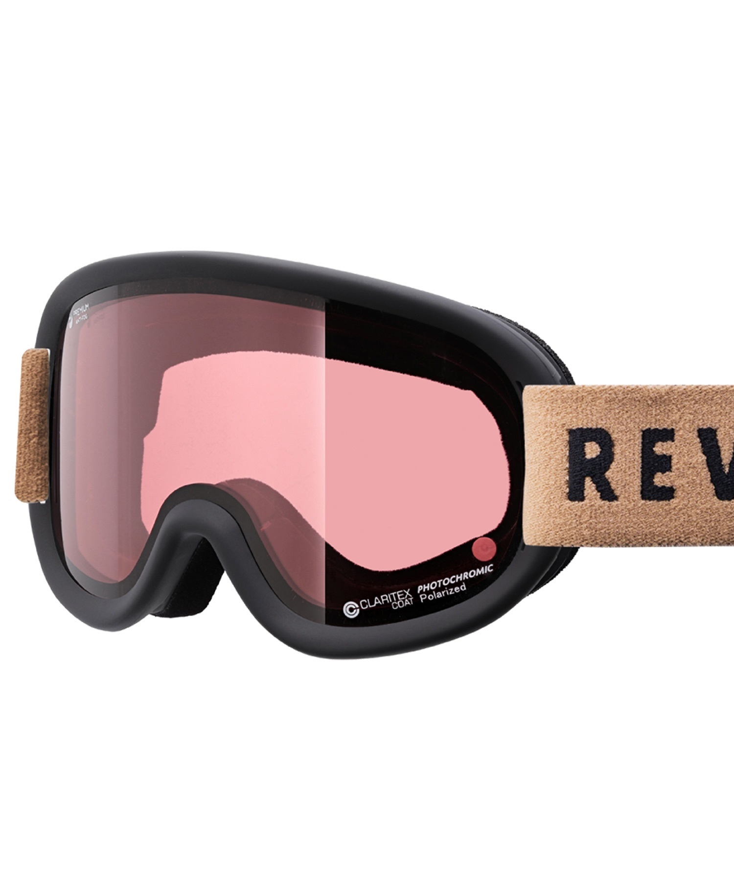 スノーボード ゴーグル ユニセックス REVOLT リボルト 平面レンズ 調光レンズ SUPER LIGHT FRAME ムラサキスポーツ 23-24モデル KK L8(PINKPOLA/CLEARPHO-F)