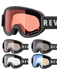 スノーボード ゴーグル ユニセックス REVOLT リボルト 平面レンズ 調光レンズ SUPER LIGHT FRAME ムラサキスポーツ 23-24モデル KK L8(BROWNMIRROR/CLEARPHO-F)