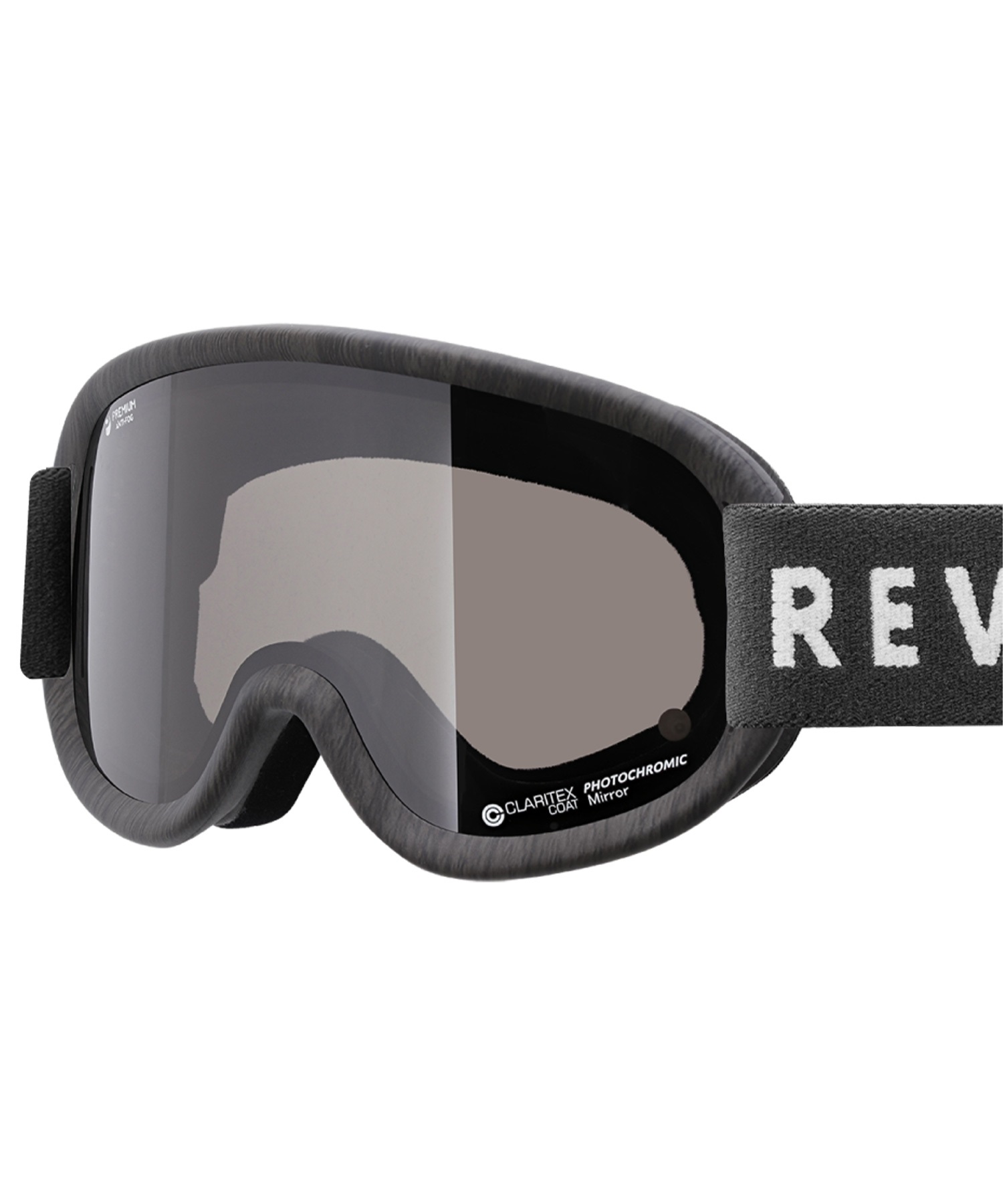 スノーボード ゴーグル ユニセックス REVOLT リボルト 平面レンズ 調光レンズ SUPER LIGHT FRAME ムラサキスポーツ 23-24モデル KK L8(BLACKMIRROR/GRAYPHO-F)