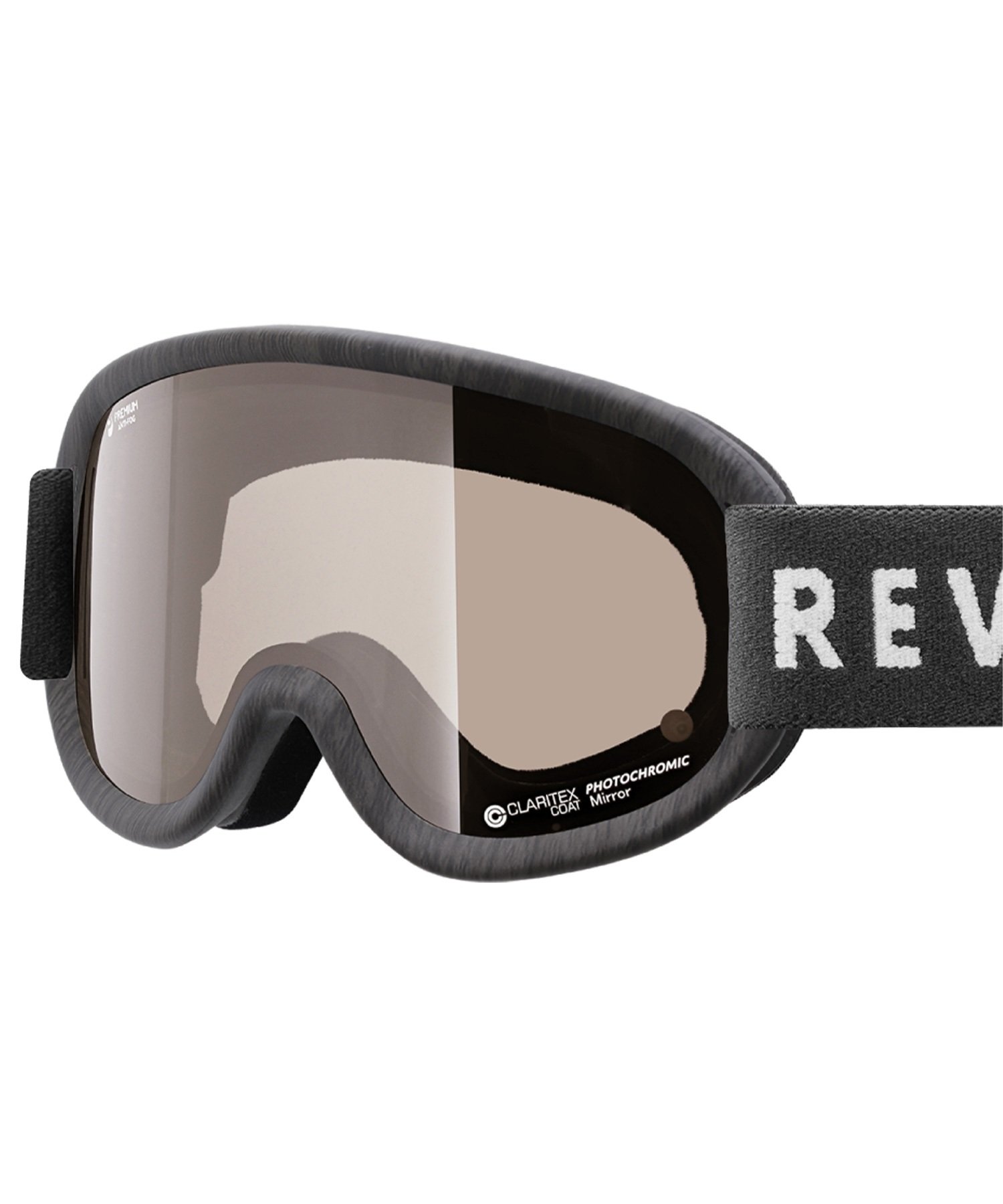 スノーボード ゴーグル ユニセックス REVOLT リボルト 平面レンズ 調光レンズ SUPER LIGHT FRAME ムラサキスポーツ 23-24モデル KK L8(BROWNMIRROR/CLEARPHO-F)