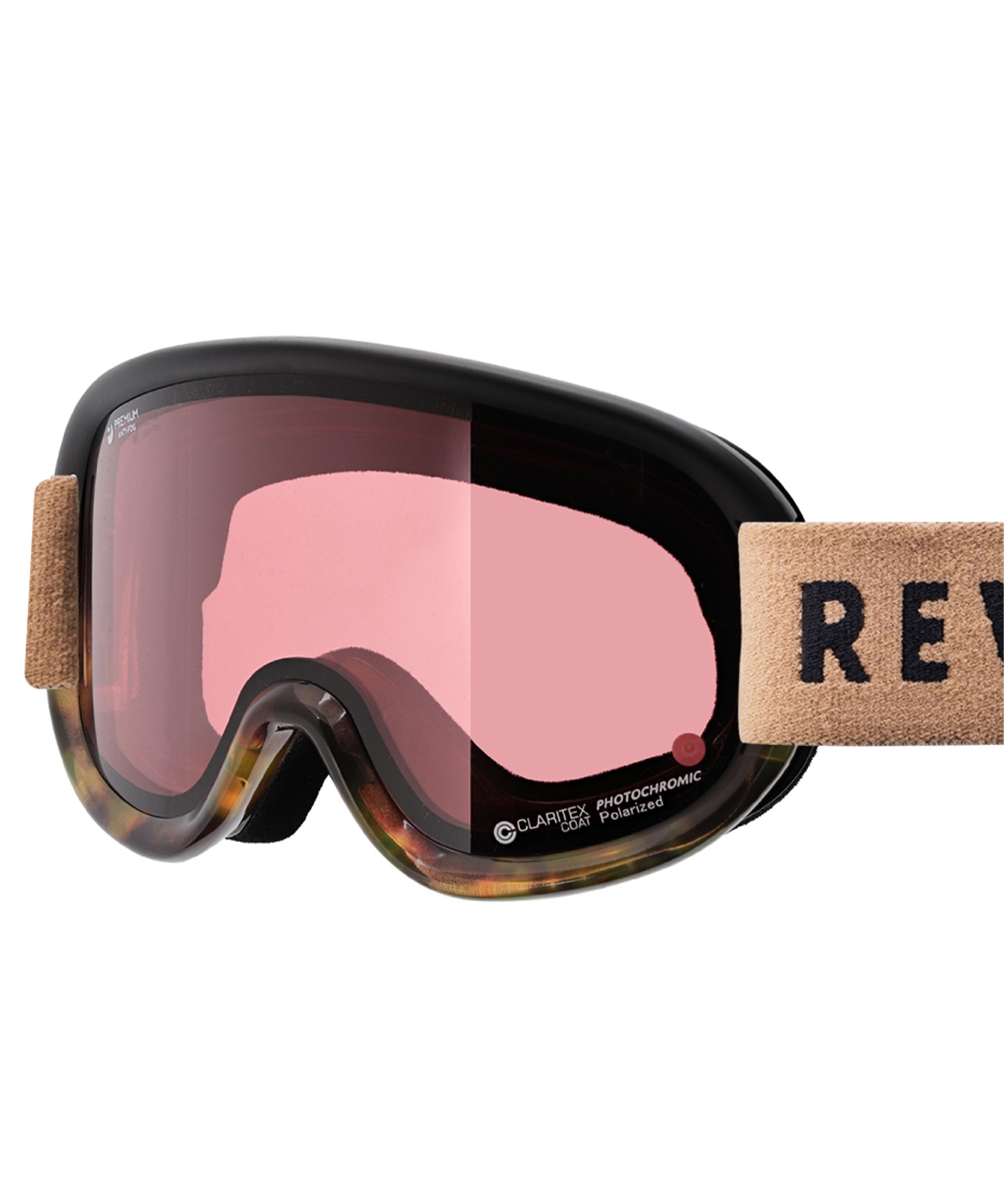 スノーボード ゴーグル ユニセックス REVOLT リボルト 平面レンズ 調光レンズ SUPER LIGHT FRAME ムラサキスポーツ 23-24モデル KK L8(PINKPOLA/CLEARPHO-F)