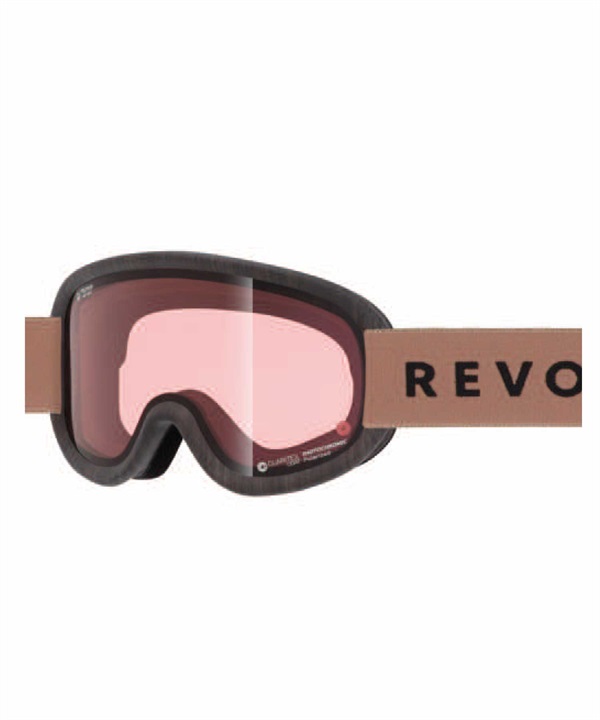 REVOLT リボルト スノーボード ゴーグル ユニセックス 調光レンズ 平面レンズ SUPER LIGHT FRAME R25MBW ムラサキスポーツ 24-25モデル LL J17