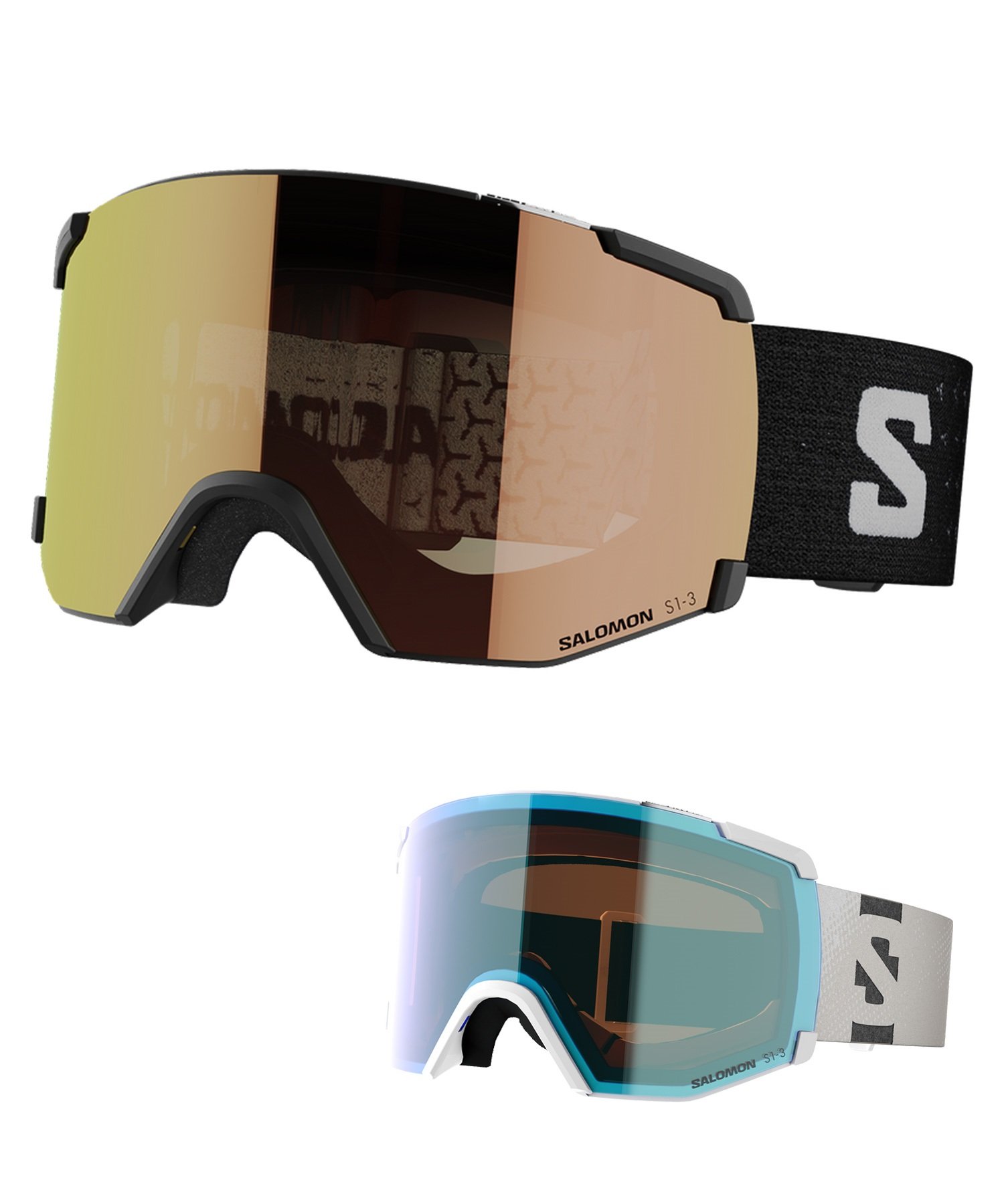 SALOMON サロモン スノーボード ゴーグル ユニセックス 調光レンズ 平面レンズ S VIEW PHOTOCHROMIC ムラサキスポーツ 24-25モデル LL J17(WHT-NS)