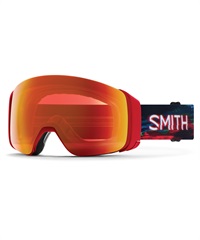 SMITH スミス スノーボード ゴーグル 球面 アーリーモデル E 4D MAG CRIMSON GLITCH ムラサキスポーツ 24-25モデル LL I13