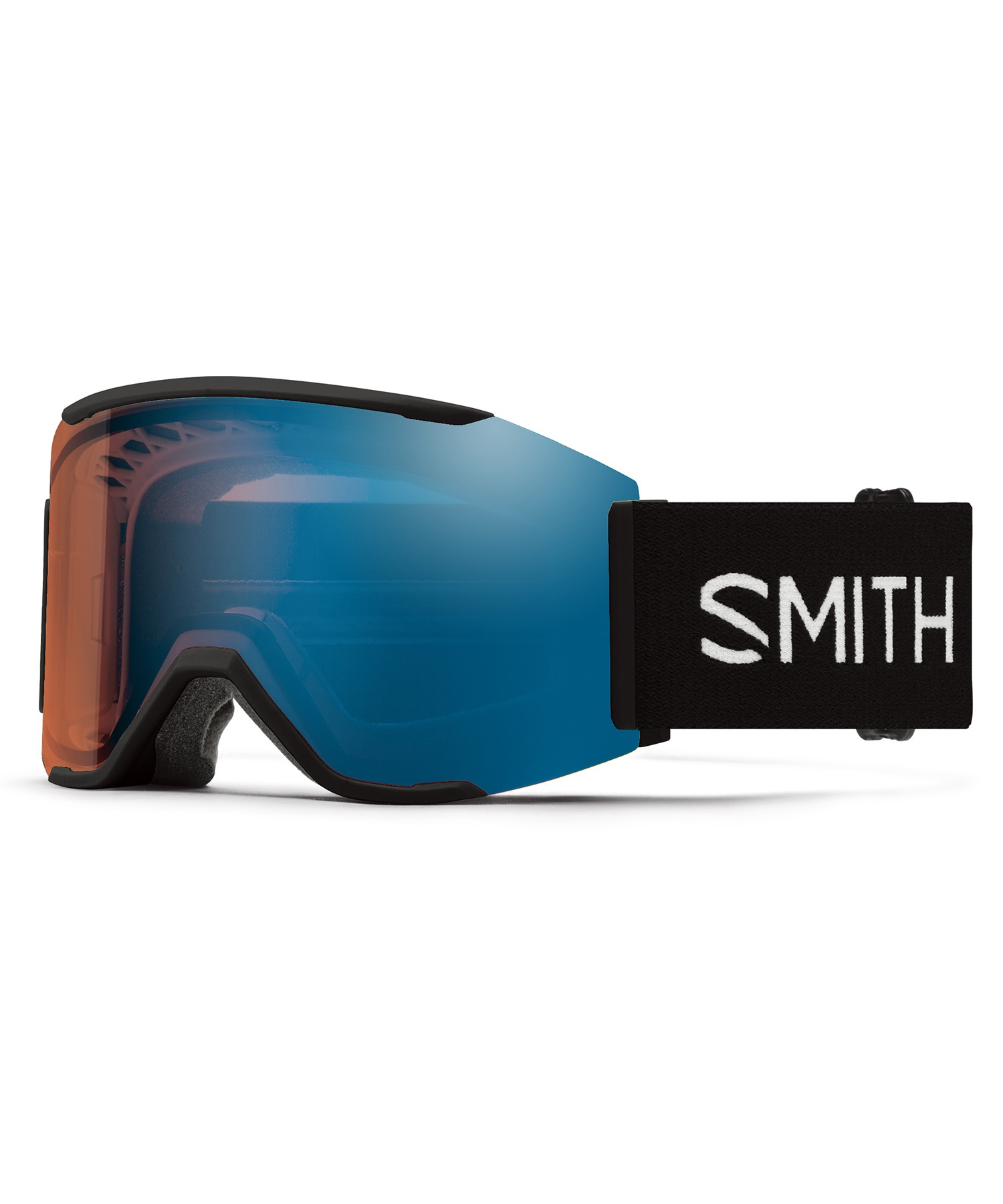 SMITH スミス スノーボード ゴーグル ユニセックス 平面 SQUAD MAG ムラサキスポーツ 24-25モデル LX I20(Black-ONESIZE)