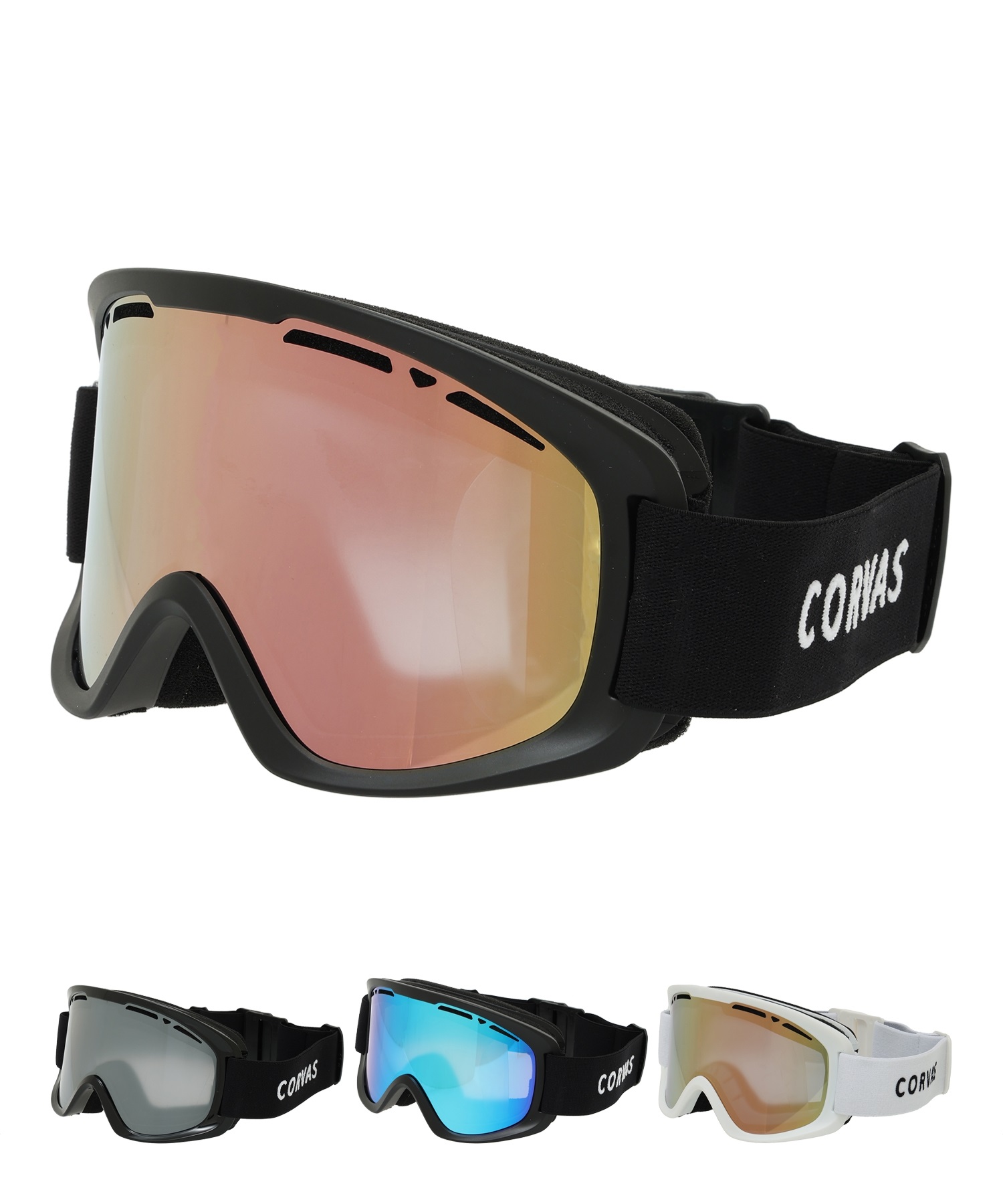 スノーボード ゴーグル CORVAS カーバス PULSE ムラサキスポーツ(WHBR-ONESIZE)