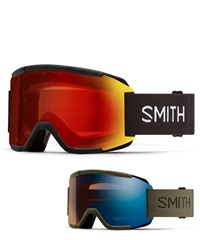 SMITH スミス SQUAD 平面 スノーボード ゴーグル ユニセックス ムラサキスポーツ 24-25モデル LX I20(Black-ONESIZE)