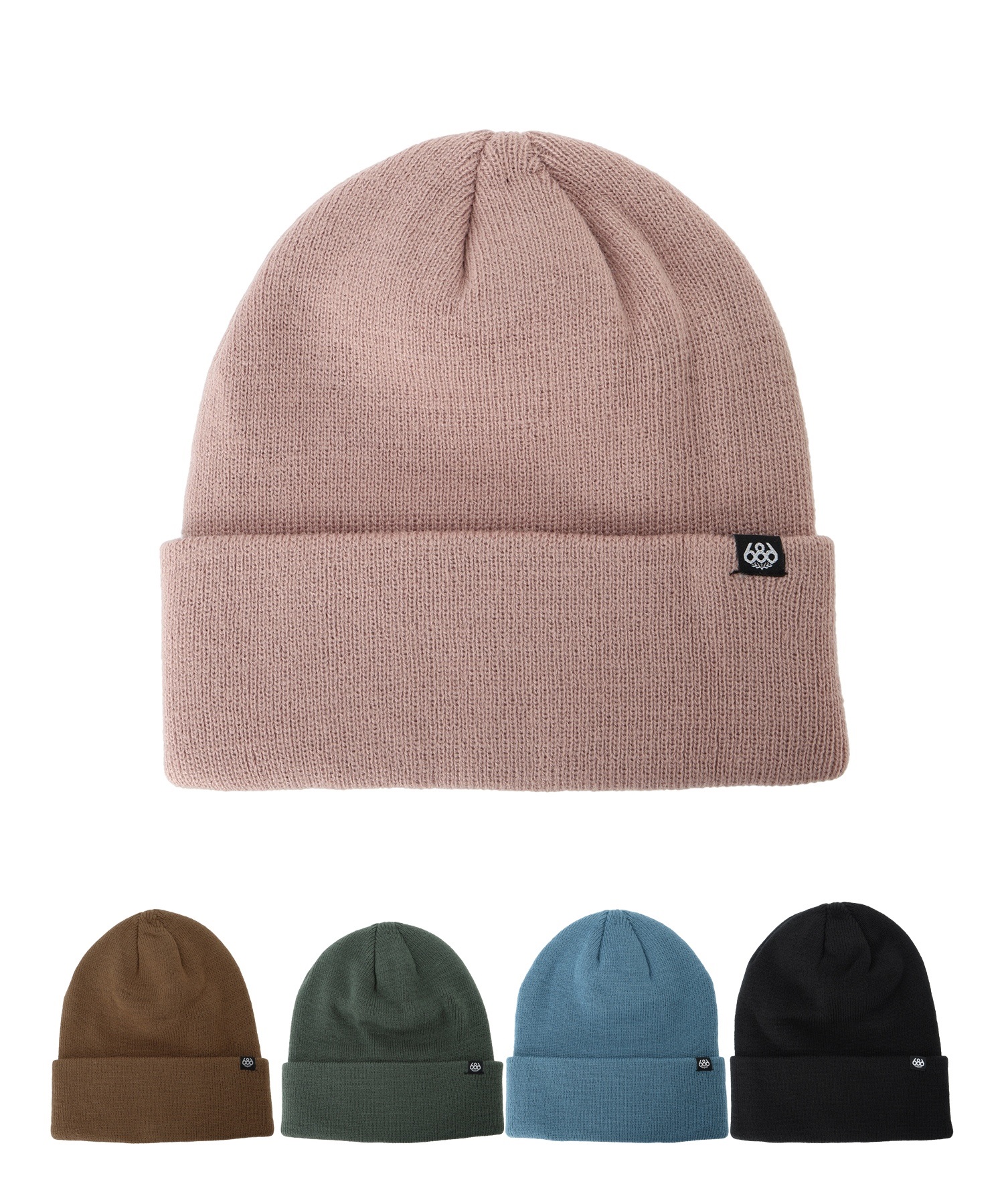 スノーボード スノービーニー ユニセックス 686 シックスエイトシックス STANDARD ROLL UP BEANIE KCRBNE04 ムラサキスポーツ(BREN-ONESIZE)