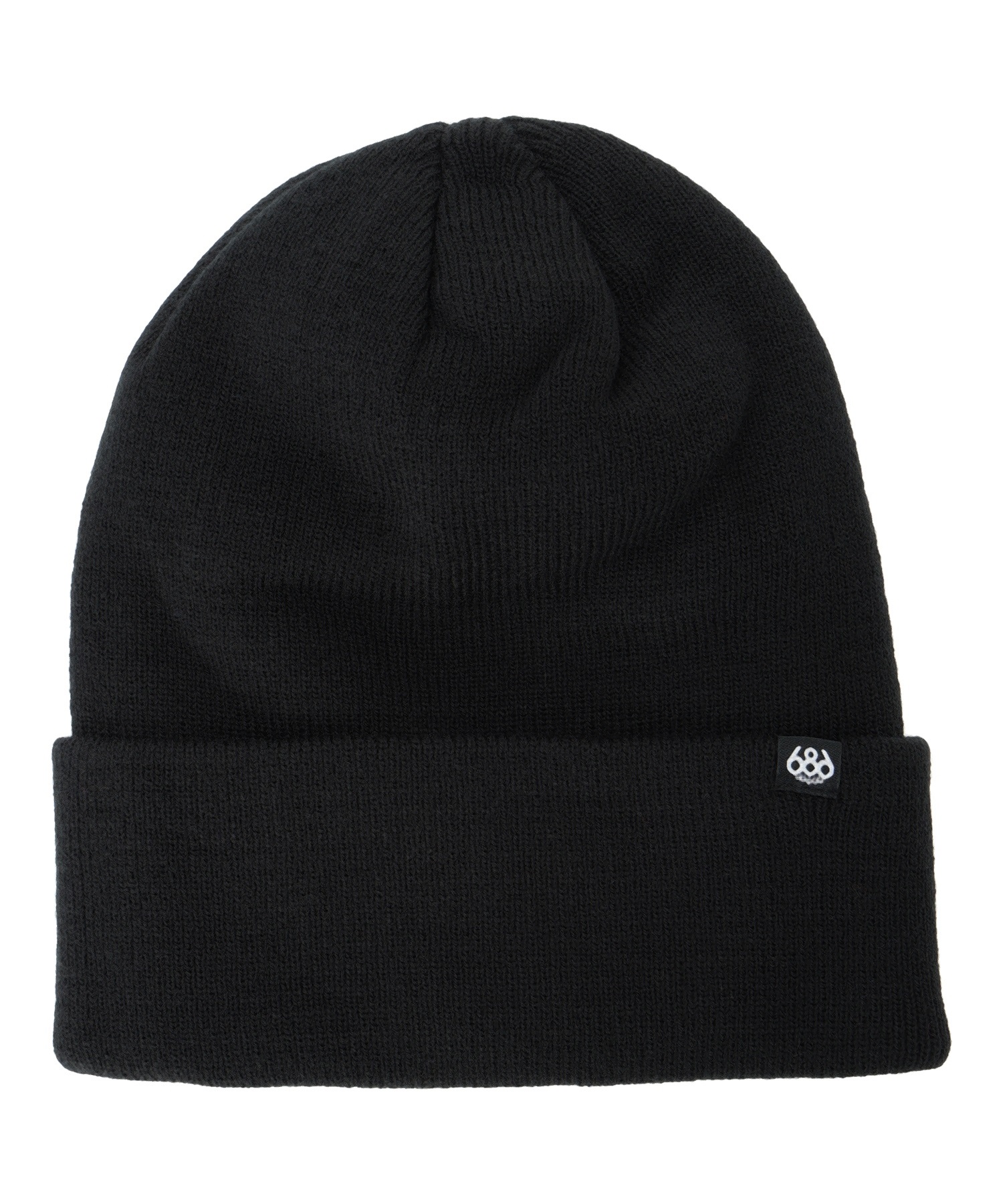 スノーボード スノービーニー ユニセックス 686 シックスエイトシックス STANDARD ROLL UP BEANIE KCRBNE04 ムラサキスポーツ(BLK-ONESIZE)