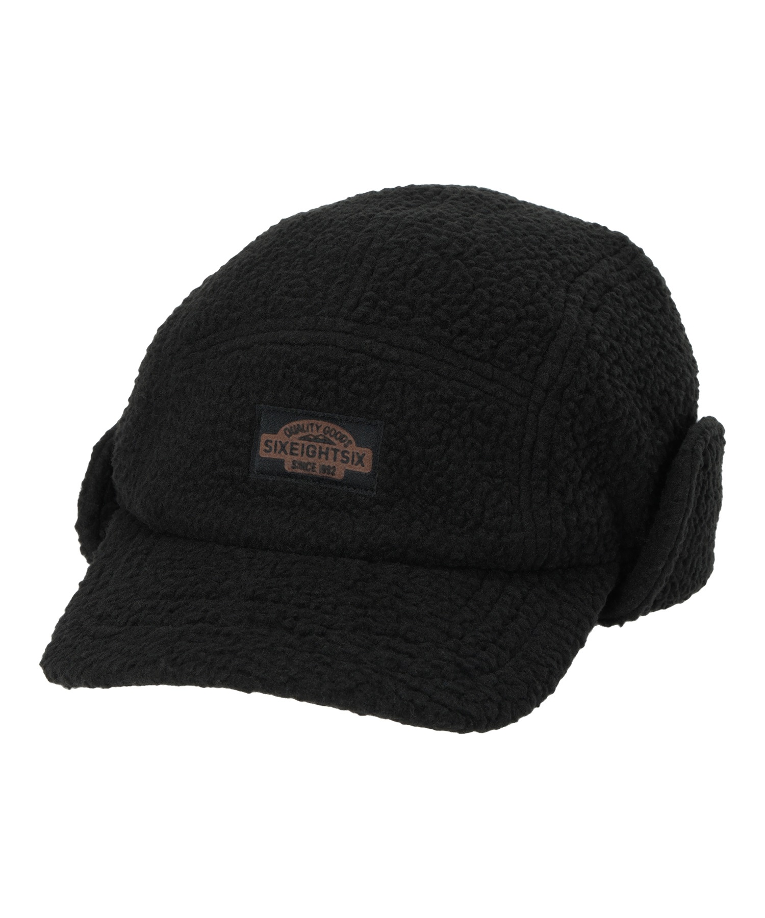 スノーボード スノービーニー ユニセックス 686 シックスエイトシックス FLEECE CAMPER HAT M3WNHAT123 ムラサキスポーツ(BLK-ONESIZE)