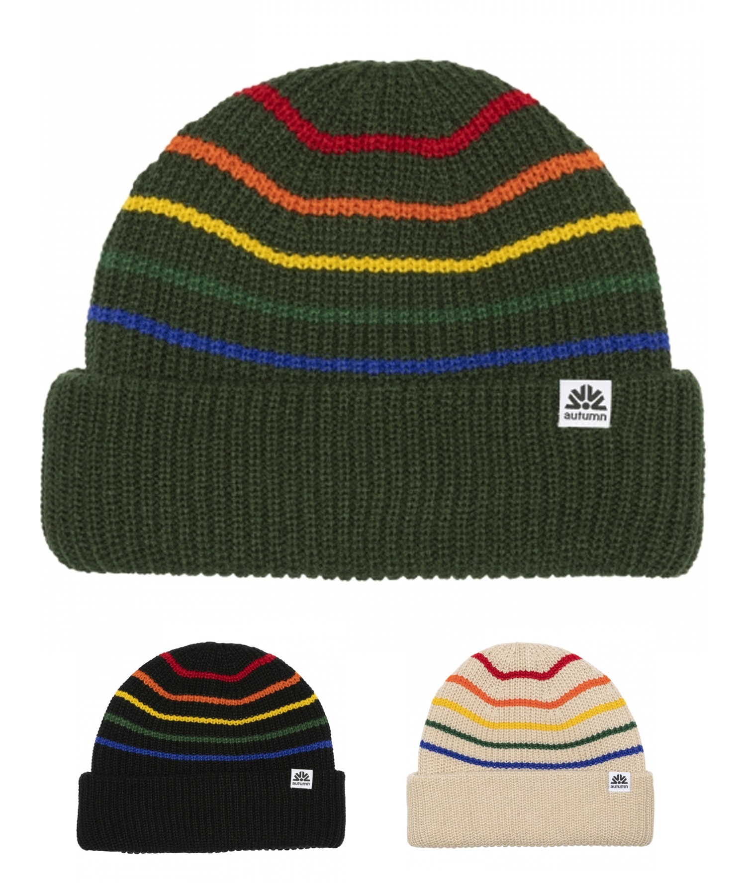 AUTUMN オータム RETRO スノーボード ビーニー ユニセックス ムラサキ