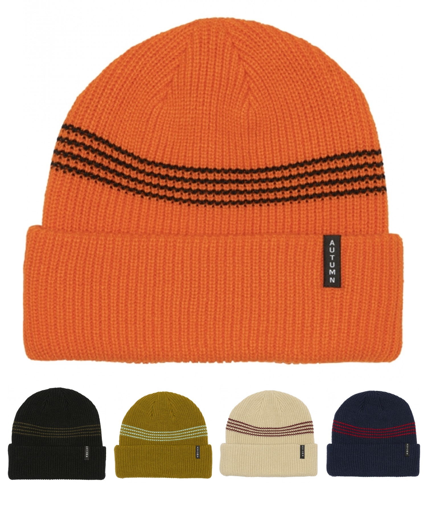 スノーボード ビーニー ユニセックス AUTUMN オータム MINI STRIPE ムラサキスポーツ 23-24モデル KK K9(ORG-ONESIZE)