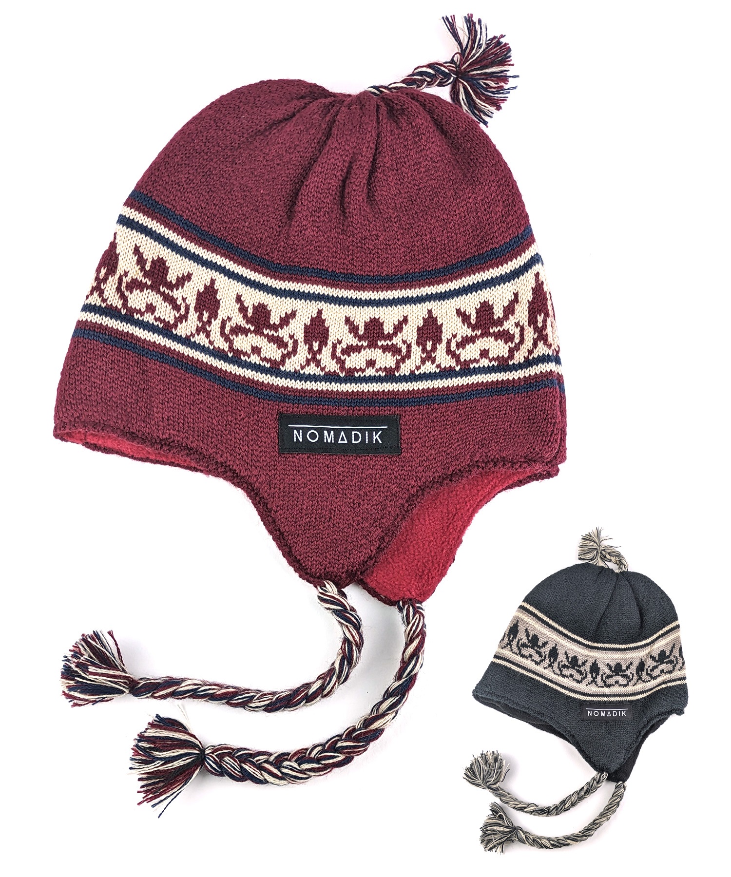 NOMADIK ニット帽 ニットキャップ 「NOMADIK」EARFLAP BEANIE