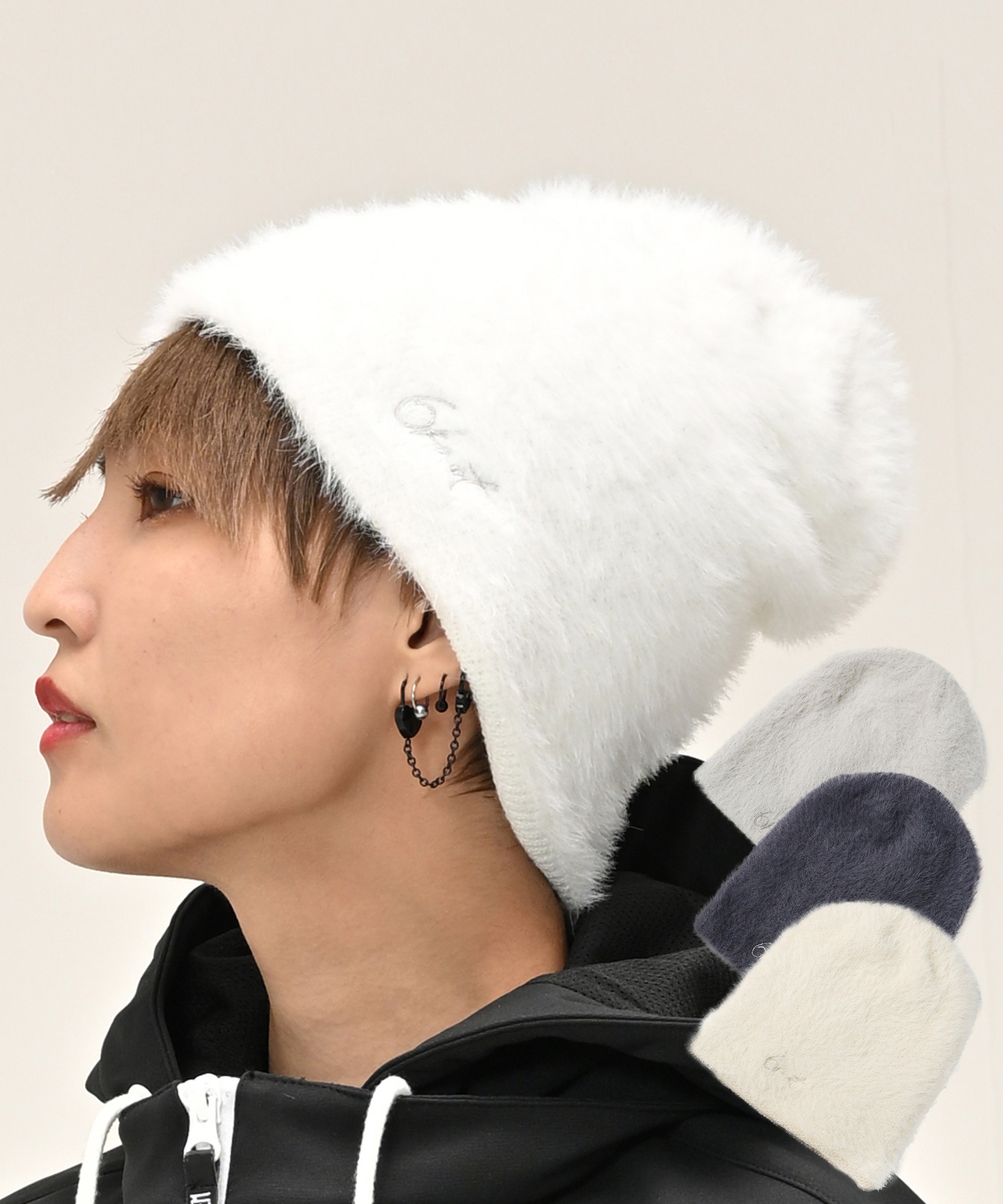 スノーボード ビーニー レディース 6KNOT シックスノット SHAGGY BEANIE 6KKC0101 ムラサキスポーツ 23-24モデル KX L15(IVORY-ONESIZE)