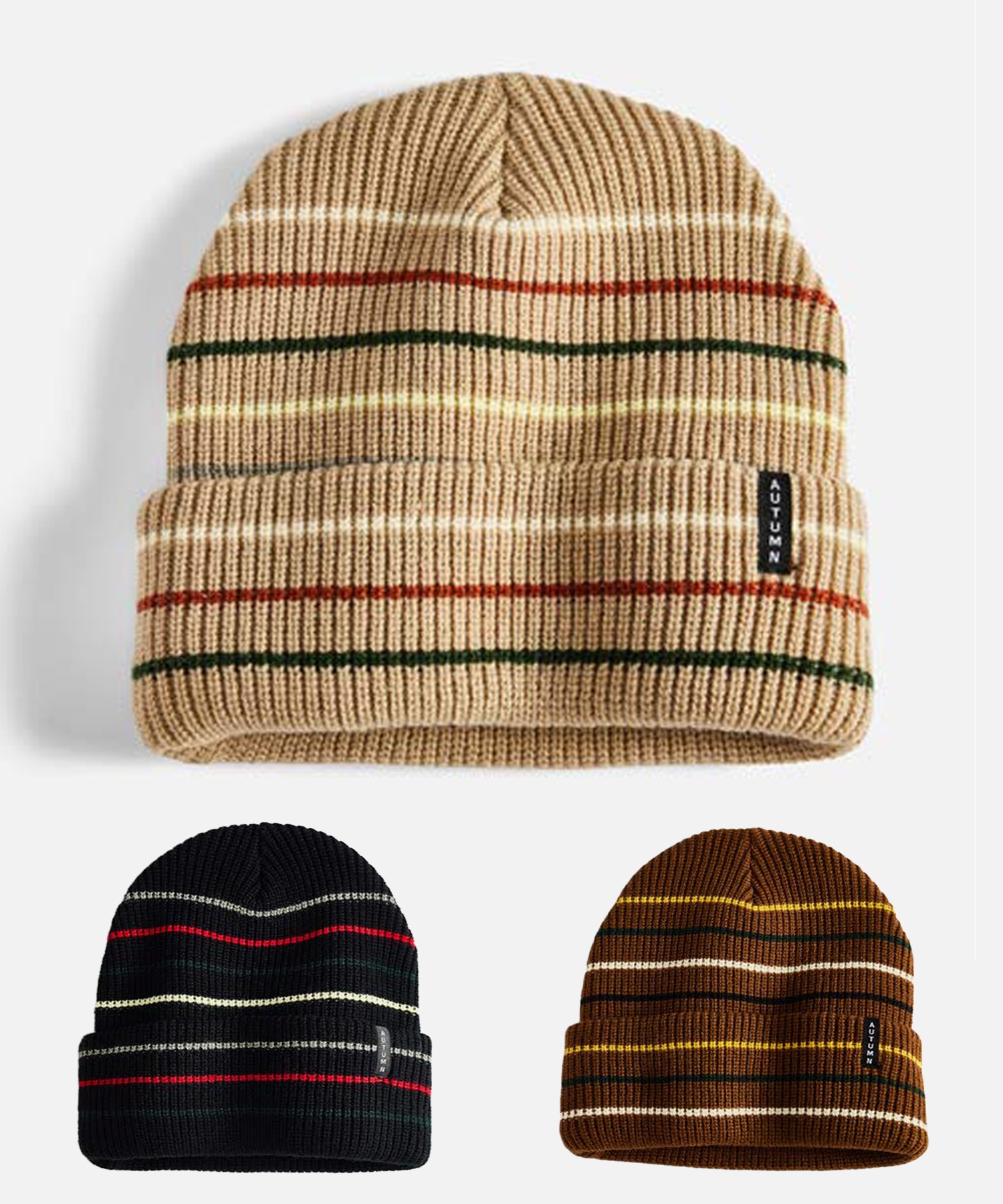 AUTUMN オータム MULTI STRIPE スノーボード ビーニー ユニセックス