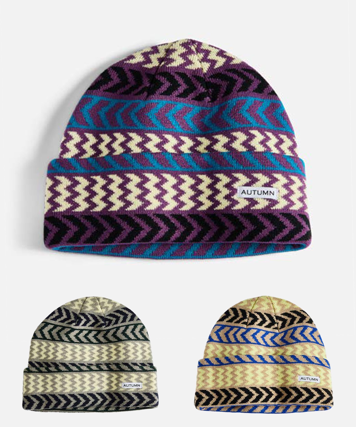 AUTUMN オータム CHEVRON スノーボード ビーニー ユニセックス