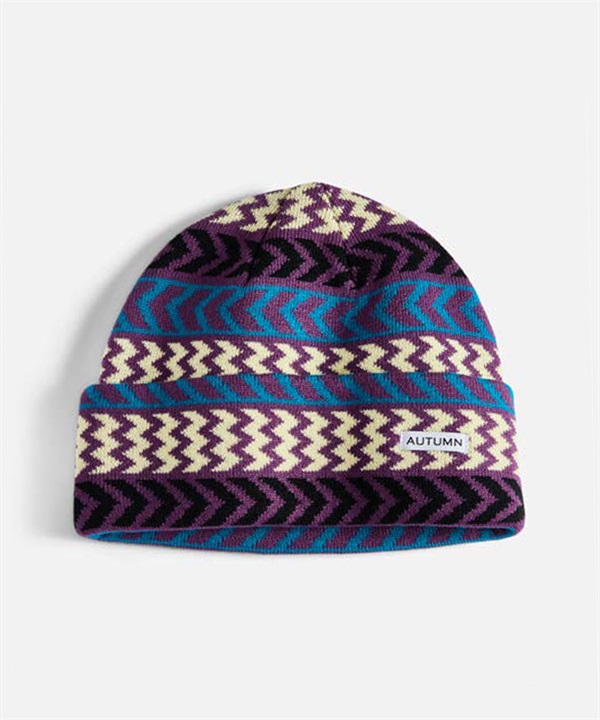 AUTUMN オータム スノーボード ビーニー ユニセックス CHEVRON ムラサキスポーツ 24-25モデル LL L21