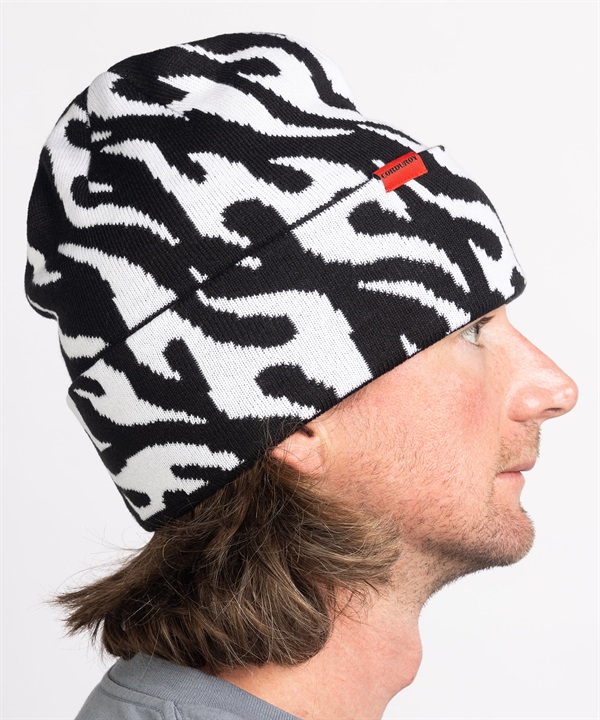 CORDUROY コーデュロイ スノーボード ビーニー ユニセックス TRIBAL FLAMES ムラサキスポーツ 24-25モデル LL L21