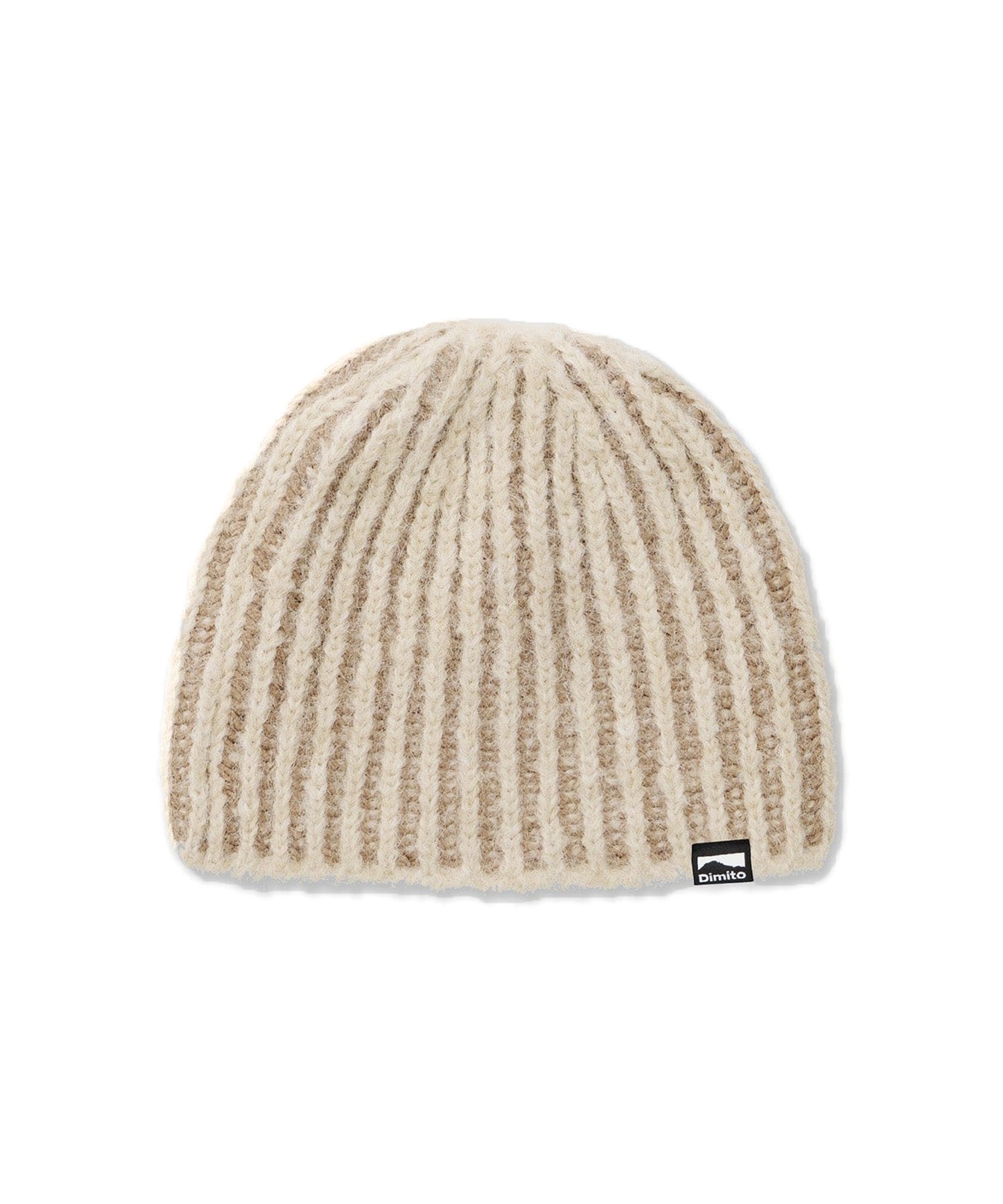 DIMITO ディミト スノーボード ビーニー ユニセックス TWOTONE BEANIE ムラサキスポーツ 24-25モデル LL J3(IVORY-ONESIZE)