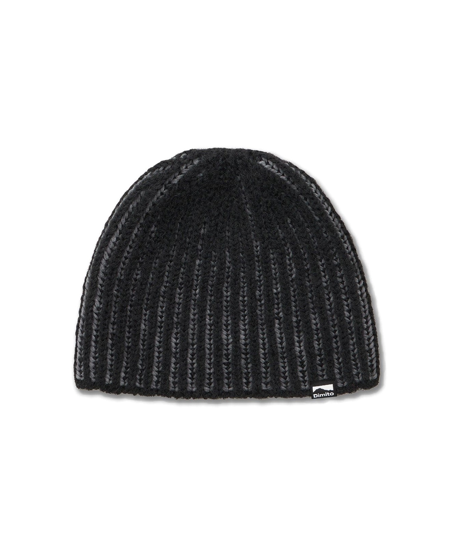 DIMITO ディミト スノーボード ビーニー ユニセックス TWOTONE BEANIE ムラサキスポーツ 24-25モデル LL J3(BLACK-ONESIZE)