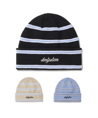 DIMITO ディミト スノーボード ビーニー ユニセックス STRIPE BEANIE ムラサキスポーツ 24-25モデル LL J3(BEIGE-ONESIZE)