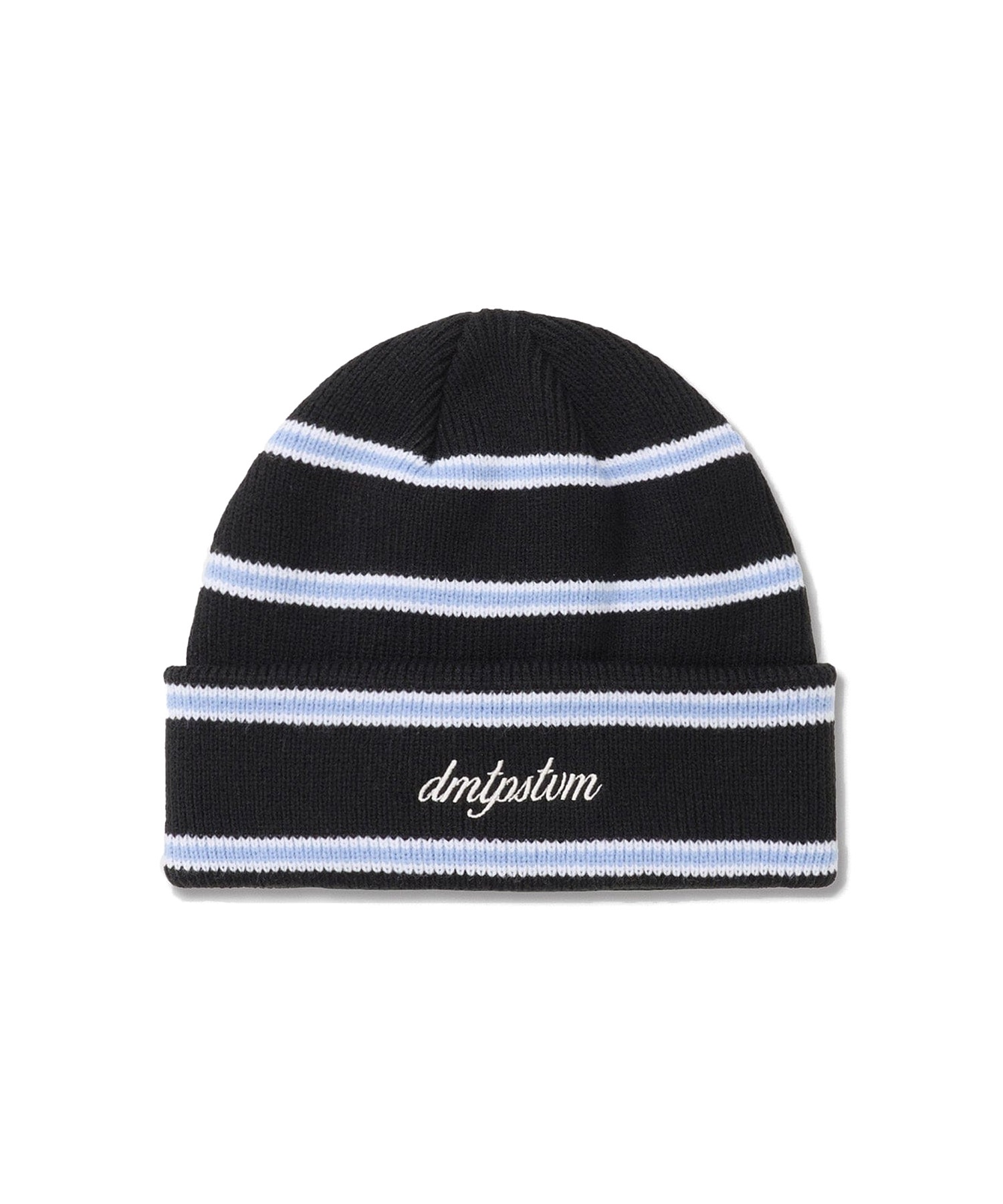 DIMITO ディミト スノーボード ビーニー ユニセックス STRIPE BEANIE ムラサキスポーツ 24-25モデル LL J3(BLACK-ONESIZE)