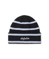 DIMITO ディミト スノーボード ビーニー ユニセックス STRIPE BEANIE ムラサキスポーツ 24-25モデル LL J3(BLACK-ONESIZE)