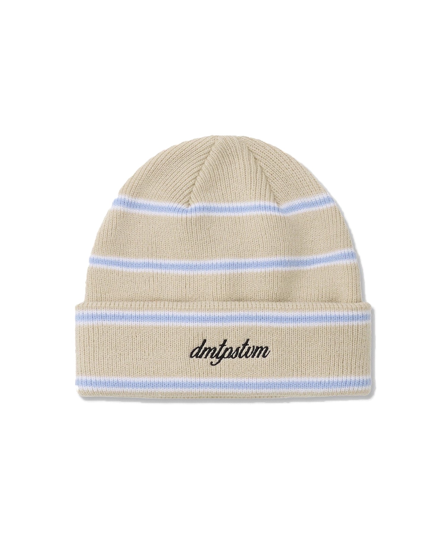DIMITO ディミト スノーボード ビーニー ユニセックス STRIPE BEANIE ムラサキスポーツ 24-25モデル LL J3(BEIGE-ONESIZE)