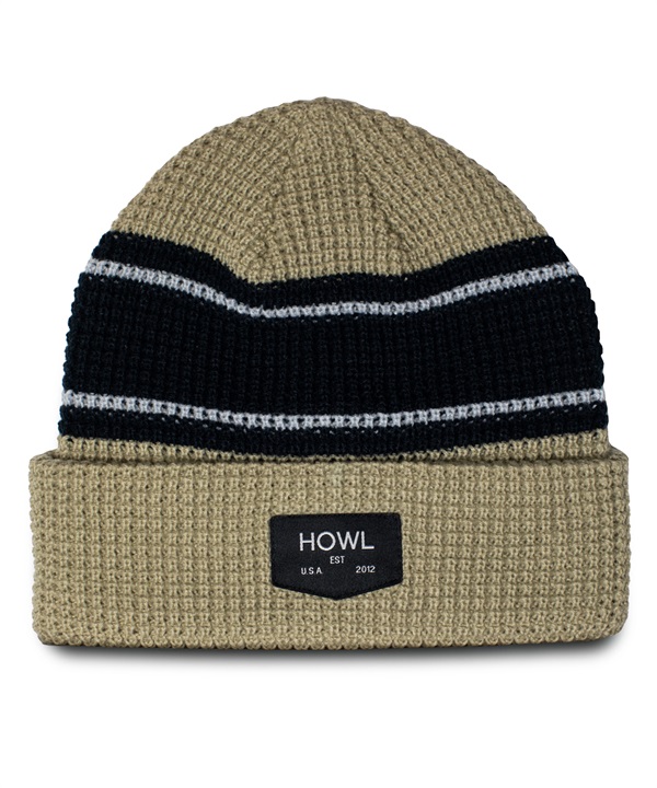 HOWL ハウル スノーボード ビーニー ユニセックス ニット帽 STRIPE BEANIE ムラサキスポーツ 24-25モデル LL L5