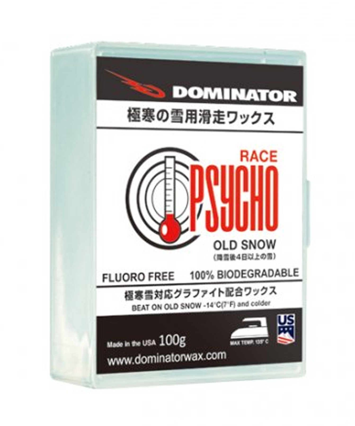 スノーボード WAX 滑走ワックス DOMINATOR ドミネーター PSYCHO/OLD SNOW 100g 23-24モデル ムラサキスポーツ KK I28(ONECOLOR-ONESIZE)