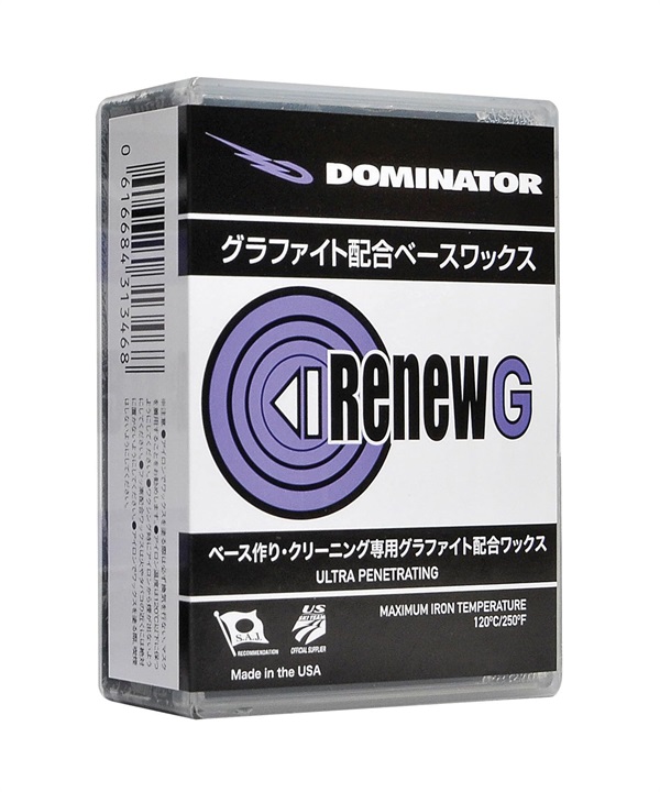 スノーボード WAX ベースワックス DOMINATOR ドミネーター RENEWG 100g 23-24モデル ムラサキスポーツ KK I28