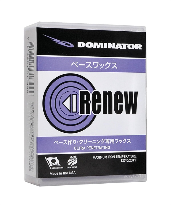 スノーボード WAX ベースワックス DOMINATOR ドミネーター RENEW 100g 23-24モデル ムラサキスポーツ KK I28