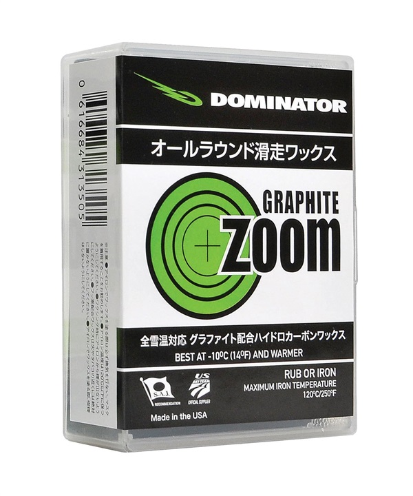 スノーボード WAX 滑走ワックス DOMINATOR ドミネーター ZOOMGRAPHITE 100g 23-24モデル ムラサキスポーツ KK I28