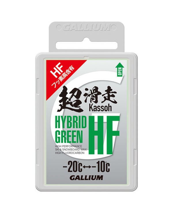 スノーボード WAX 滑走ワックス GALLIUM ガリウム HYBRID HF GREEN 50g SW2197 23-24モデル ムラサキスポーツ KK I28