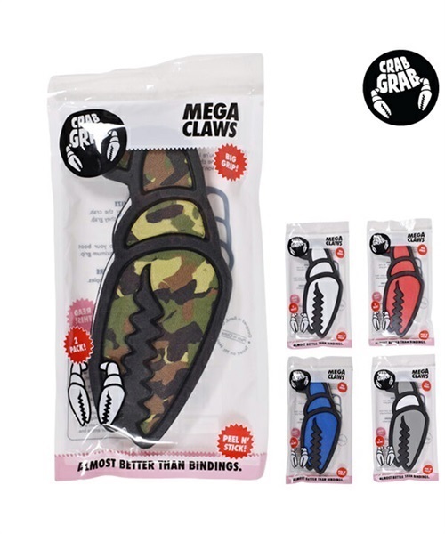 スノーボード デッキパッド CRAB GRAB クラブグラブ MEGA CLAWS KK K15(BlackGrayWhite-F)