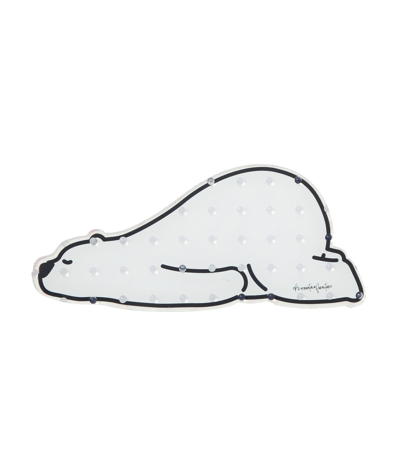 eb's エビス デッキパット 滑り止め STOMP KUMA ムラサキスポーツ 24-25モデル LL G25(WHITE-ONESIZE)