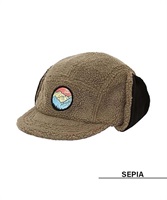 スノーボード ボア キャップ eb's エビス 5PANEL-BOA-CAP 22-23モデル ムラサキスポーツ JJ H18(SEPIA-F)