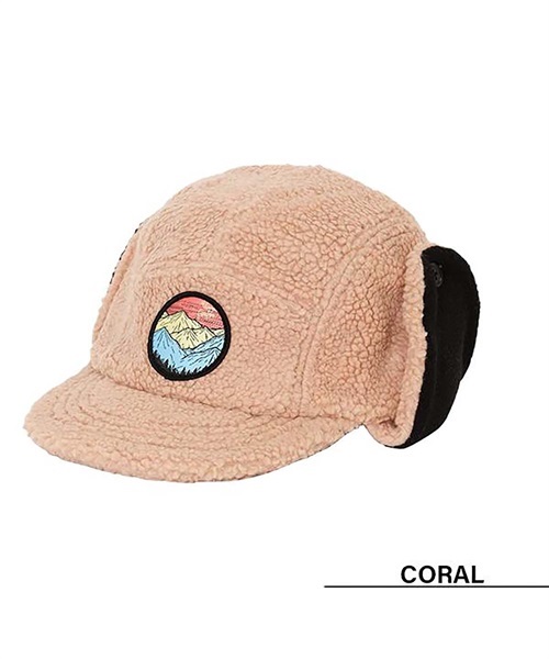 スノーボード ボア キャップ eb's エビス 5PANEL-BOA-CAP 22-23モデル ムラサキスポーツ JJ H18(CORAL-F)