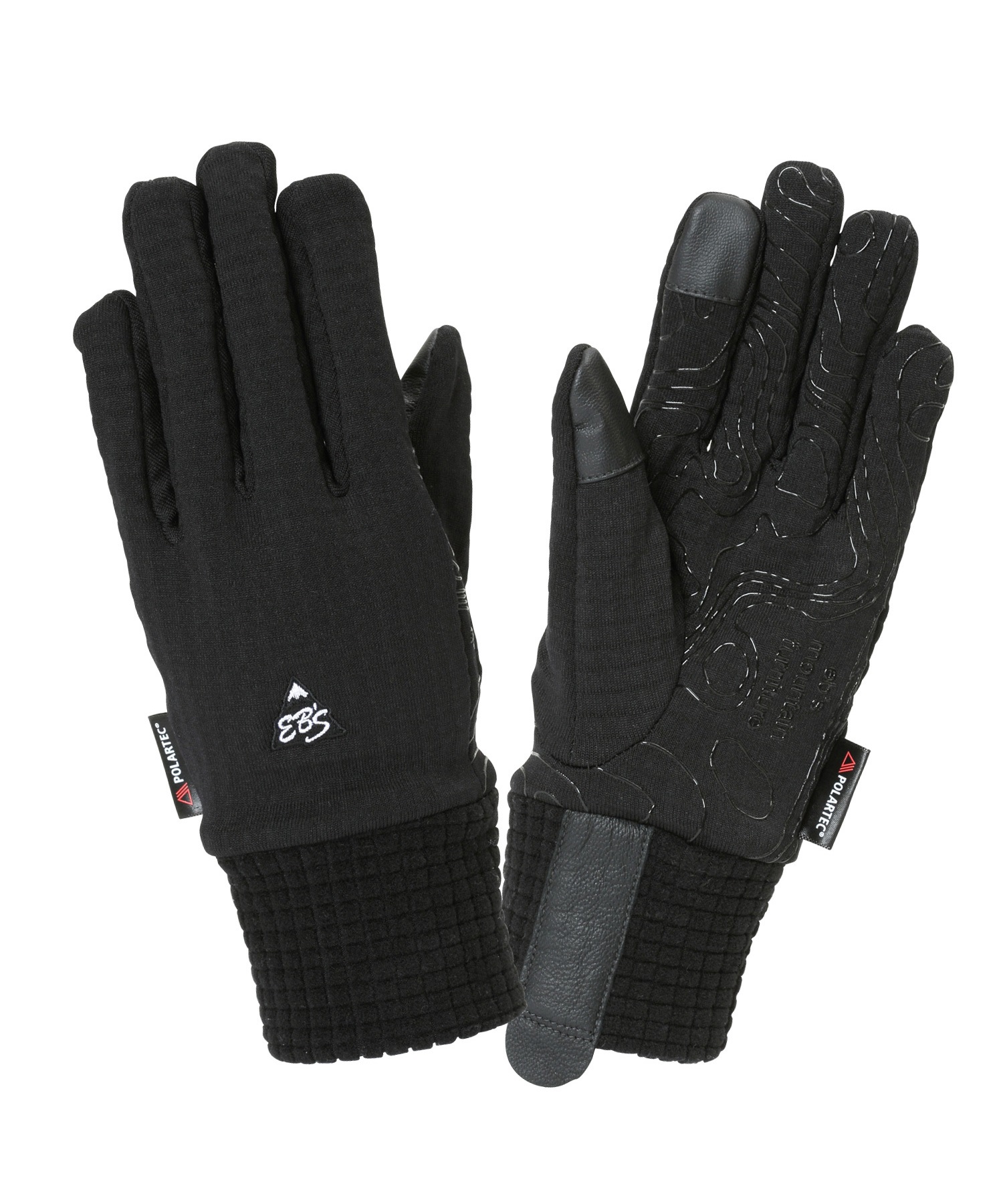 スノーボード インナーグローブ ユニセックス eb's エビス POLARTEC GRID INNER 23-24モデル ムラサキスポーツ KK J6(BLACK-SM)