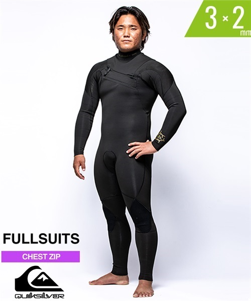 QUIKSILVER クイックシルバー CZ EDAY SS MW 3X2mm QWT231708 メンズ ウェットスーツ フルスーツ ムラサキスポーツ KK D7(BK-M)