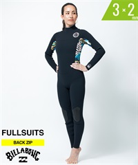 BILLABONG ビラボン BACKZIP バックジップ 3X2mm BE018-019 ウィメンズ ウェットスーツ フルスーツ ムラサキスポーツ(IND-M)