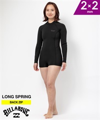 BILLABONG ビラボン LSP BZ SP FEVER 2X2ｍｍ BE013-886 レディース ウェットスーツ ロングスプリング ムラサキスポーツ(BLK-M)