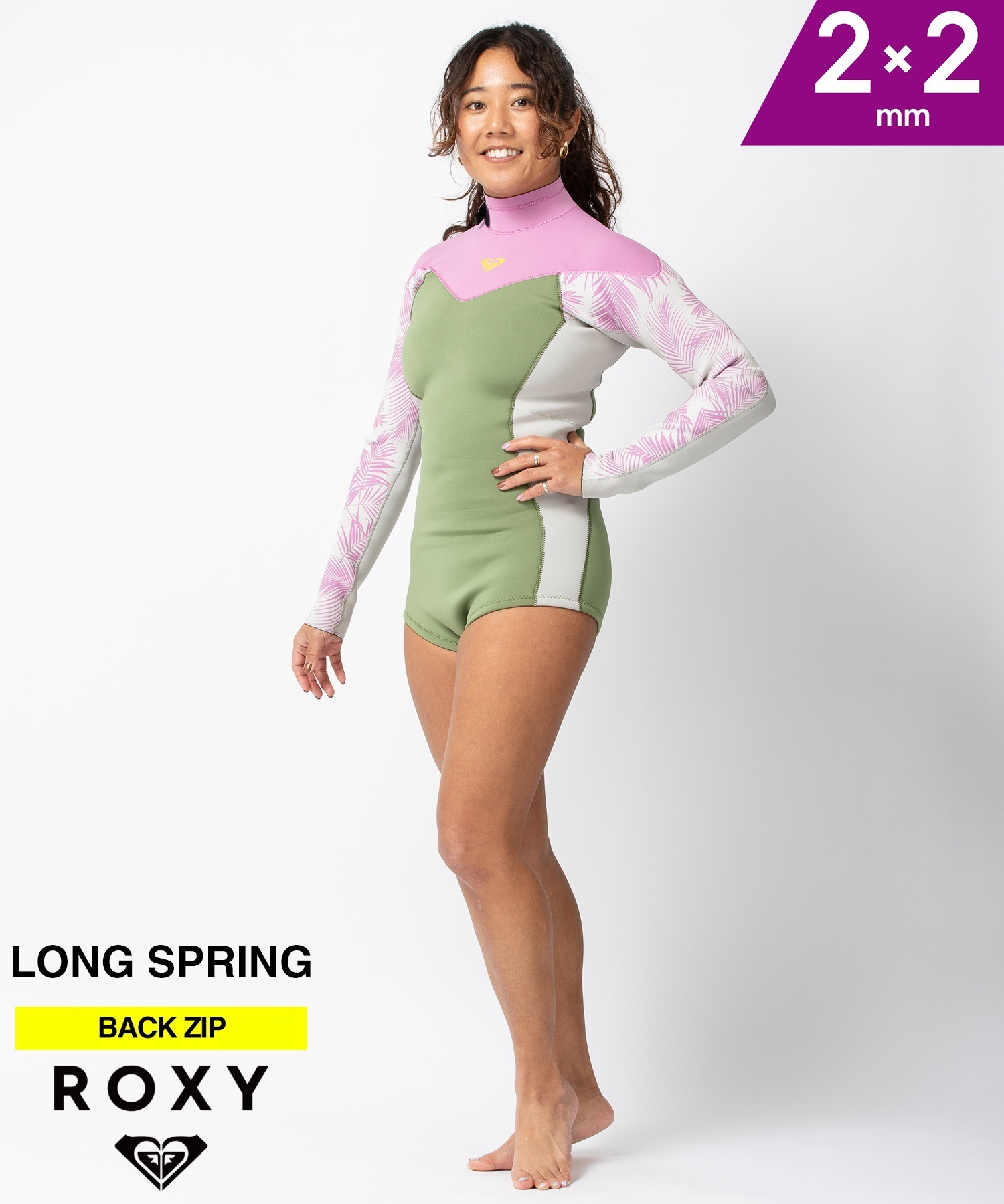 ROXY ロキシーバックジップ ライズ RWT241705 ウェットスーツ ロンスプ