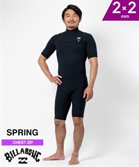 BILLABONG ビラボン NCZ WITH ITADAKI 2X2mm スプリング BE018-155 メンズ ウェットスーツ ムラサキスポーツ(BLK-M)