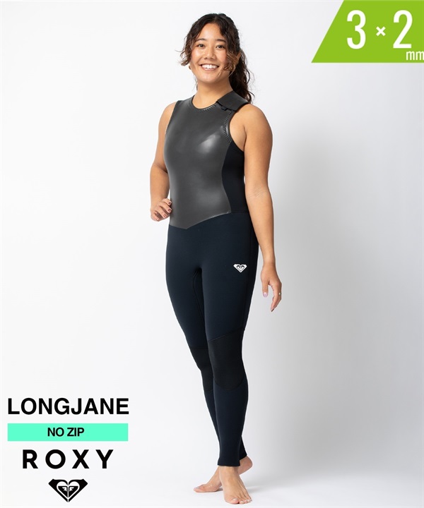 ROXY ロキシー VC LJANE NATSUMI 3×2mm RWT241706 レディース ウェットスーツ ロングジョン ムラサキスポーツ(BLK-M)