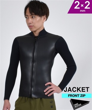 THREE WEATHER スリーウェザー LTP FZ NKK RUBBER 2mm L/S JACKET-22 メンズ ウェットスーツ ロングスリーブ ジャケット ムラサキスポーツ JJ C23