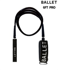 BALLET バレー PIROUETTE LEASH 6FT PRO COMP サーフィン リーシュコード ムラサキスポーツ(BLK-6.0)