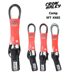 CLOW HALEY クロウ ハーレー COMP 9.0FT KNEE 膝用 リーシュコード ロングボード サーフィン ムラサキスポーツ(BLK-9.0)